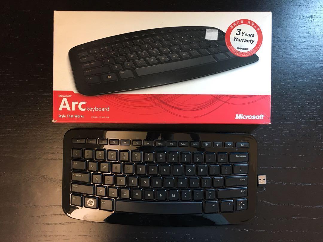 Microsoft Arc Keyboard, 電腦＆科技, 電腦周邊及配件, 電腦鍵盤及相關產品 Carousell