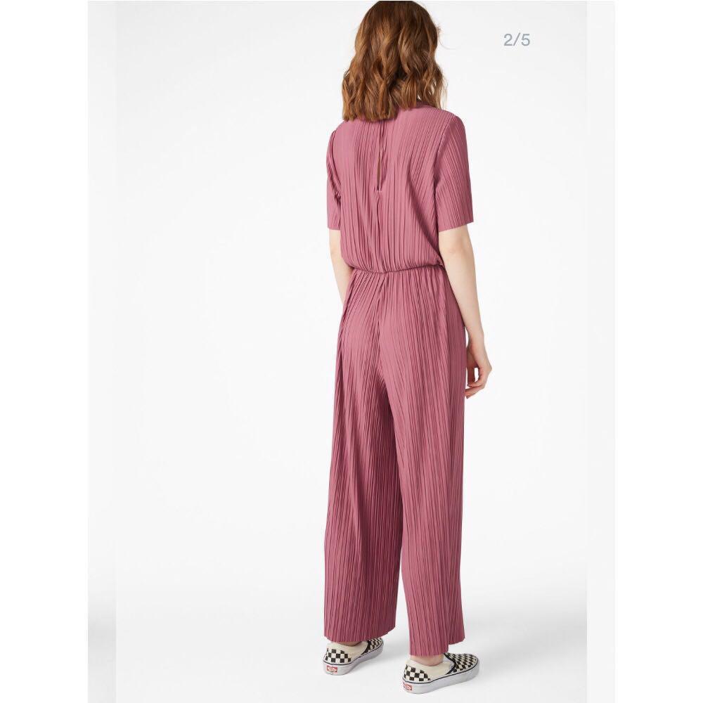 Monki pleated sale jumpsuit