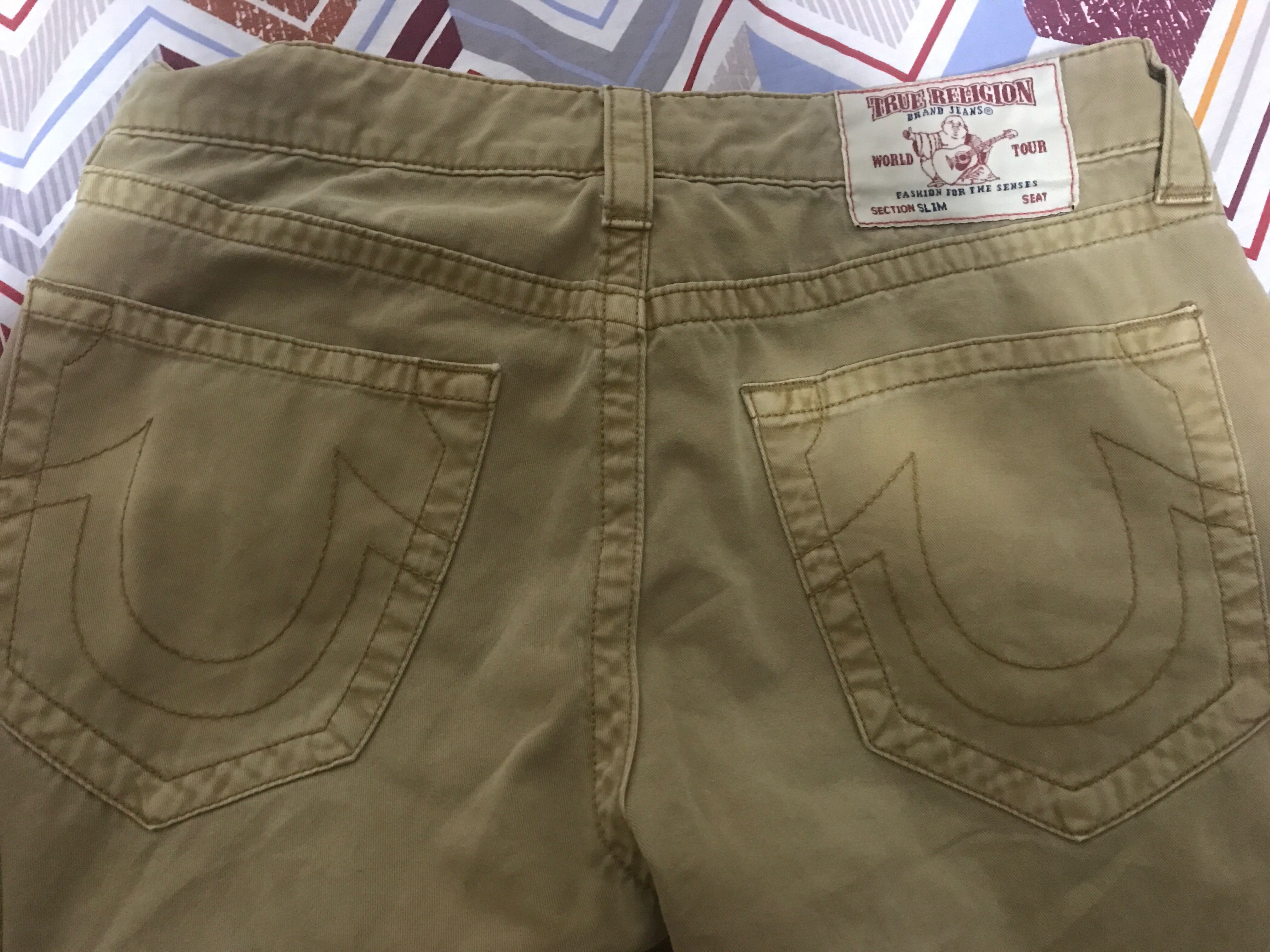 true religion khaki shorts
