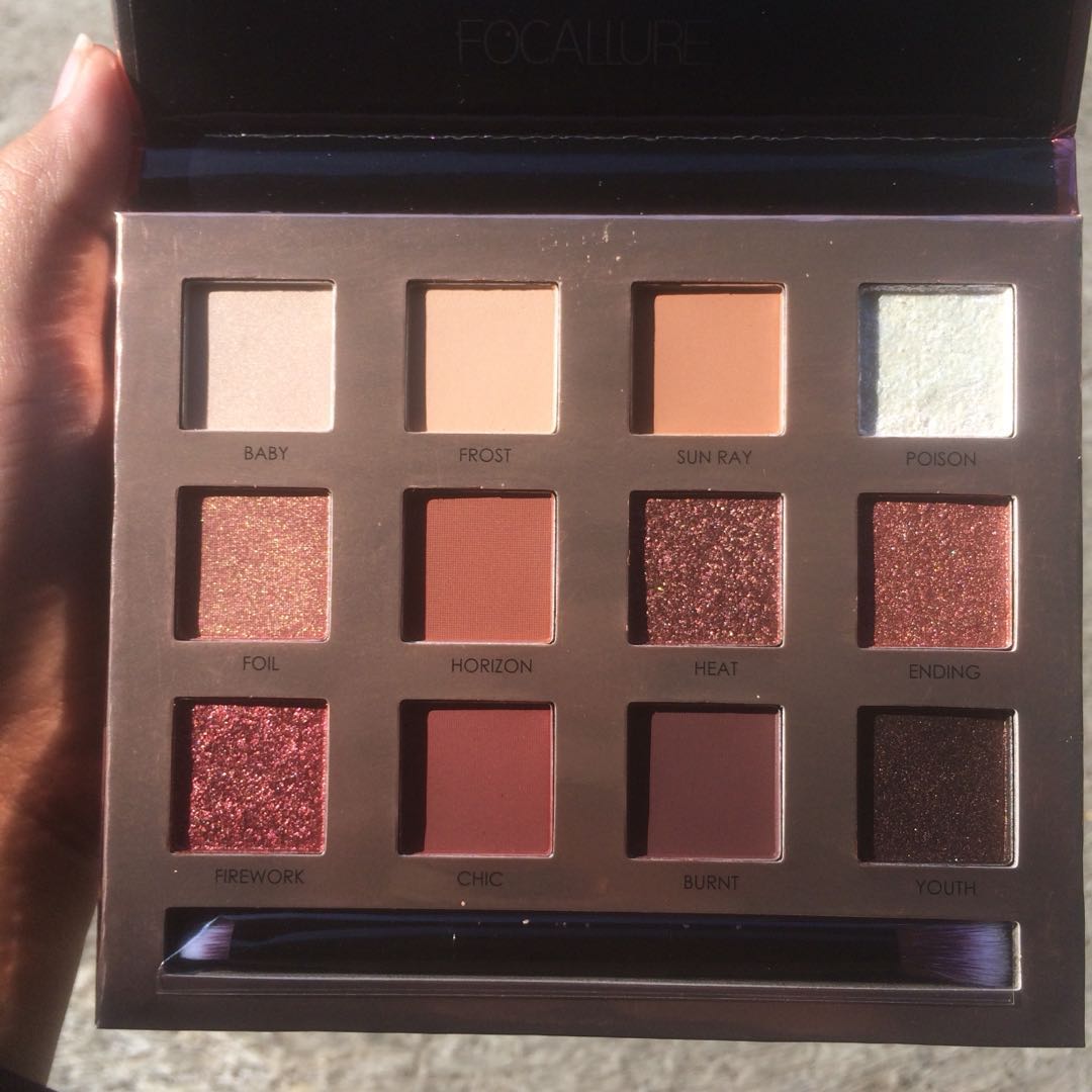 New Focallure 12 Color Eyeshadow Palette Shade Sunset Kesehatan Kecantikan Rias Wajah Di Carousell