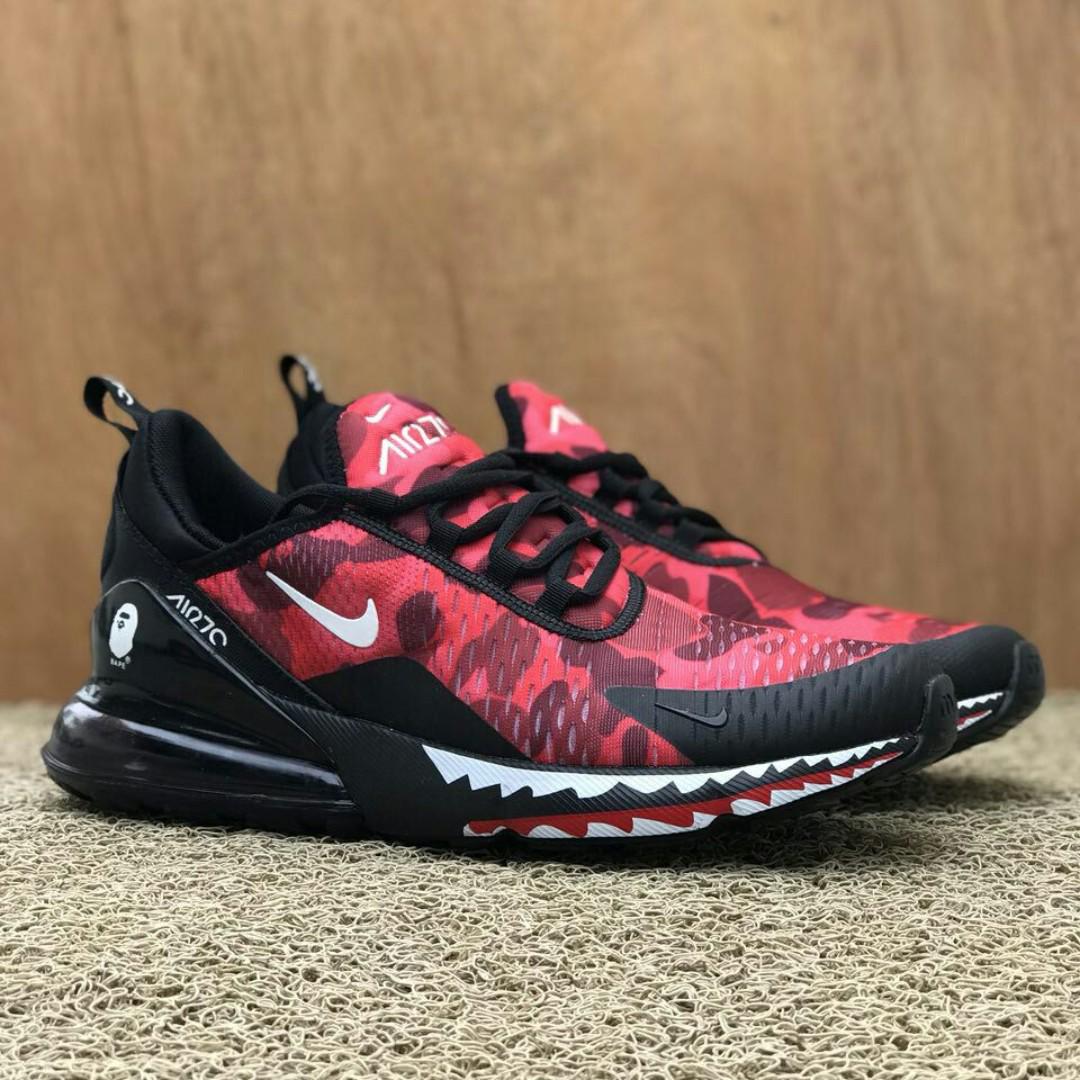 Nike Air Max 270 Bape Shark Footwear, Sneakers on Carousell