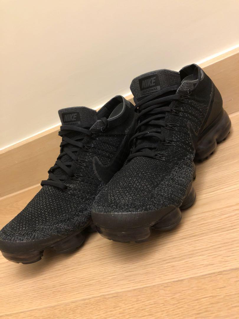 Nike vapormax flyknit cheap triple black 1.0