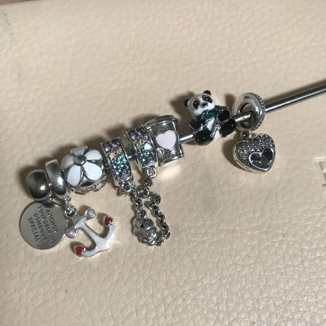 Sparkling arcs of love safety chain hot sale