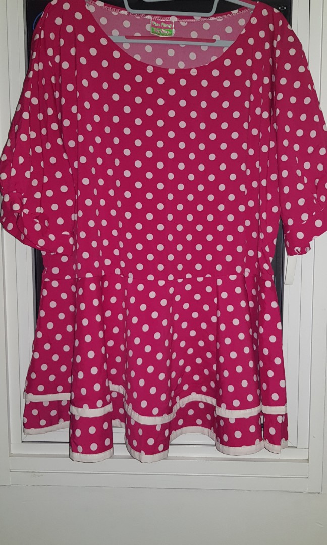 plus size red peplum top