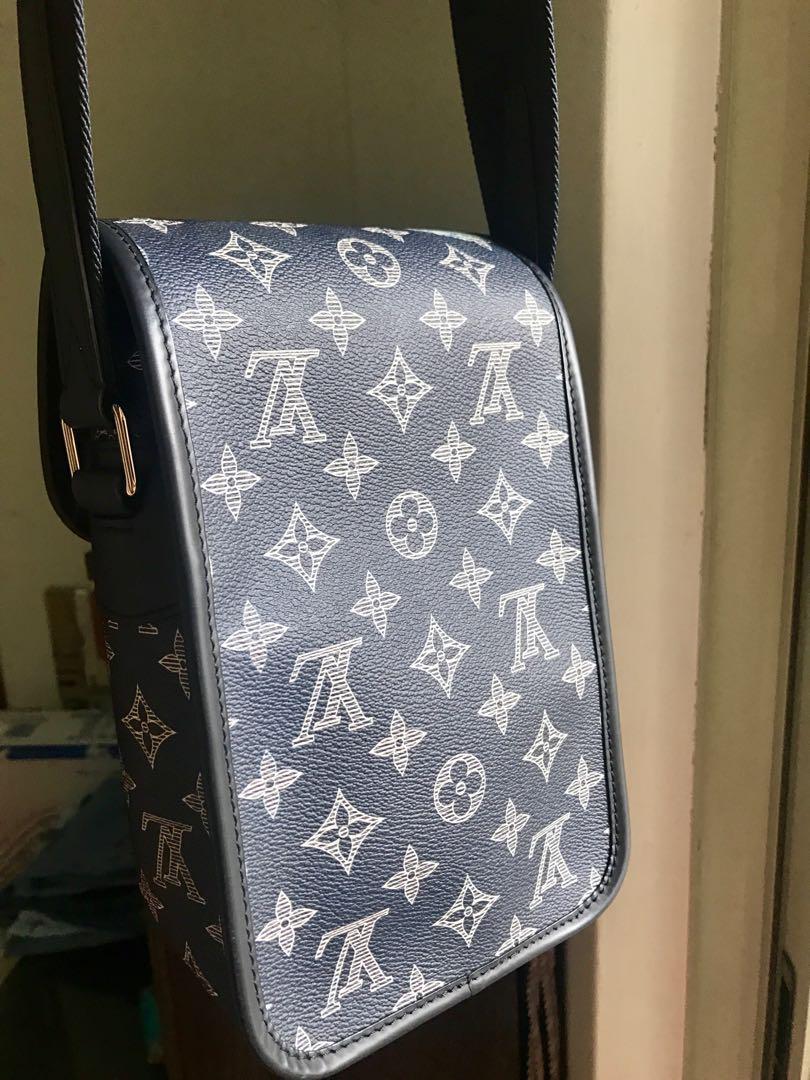 Louis Vuitton Steamer Backpack Chapman Savane Monogram Chapman Ink Blue  White in Coated Canvas with Silver-tone - US