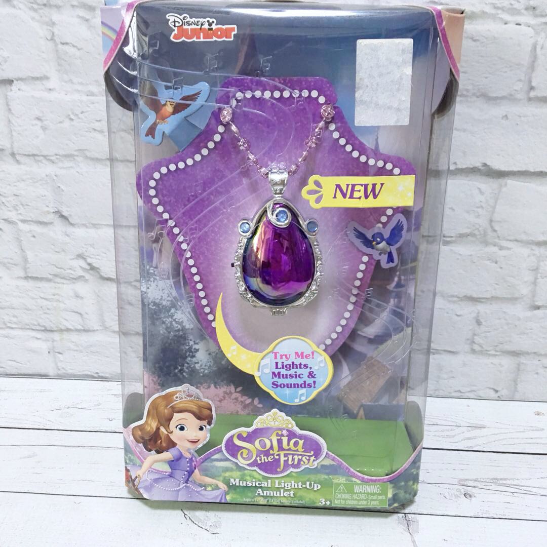 Sofia The First Light-Up Princess Necklace Amulet will light up 