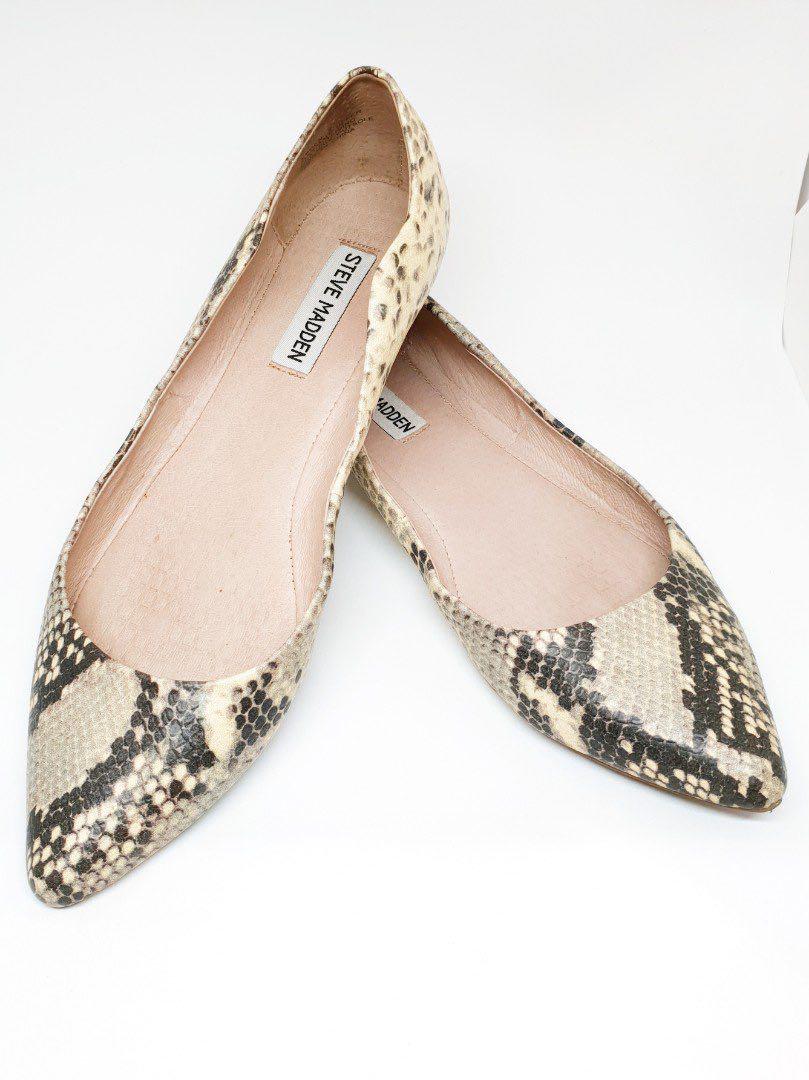 Steve madden studded snakeskin flats sales