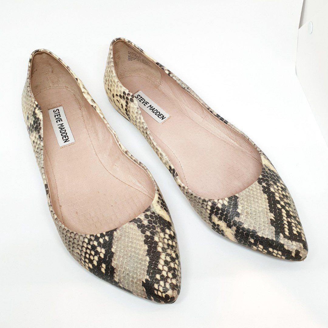 steve madden snakeskin flats