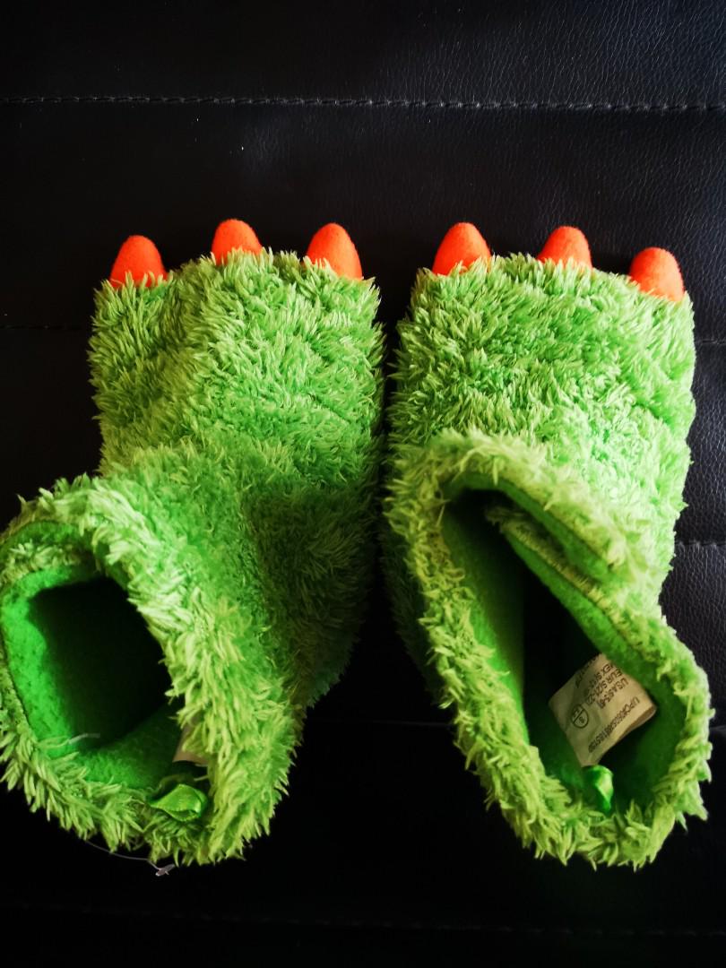 baby monster feet slippers
