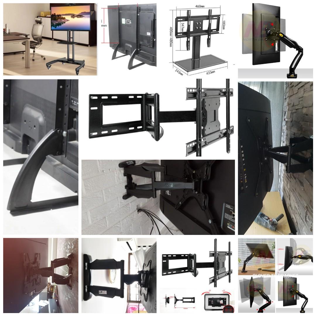 Wall Mount Tv Bracket Ceiling Mount Tv Stand Swivel Tilting