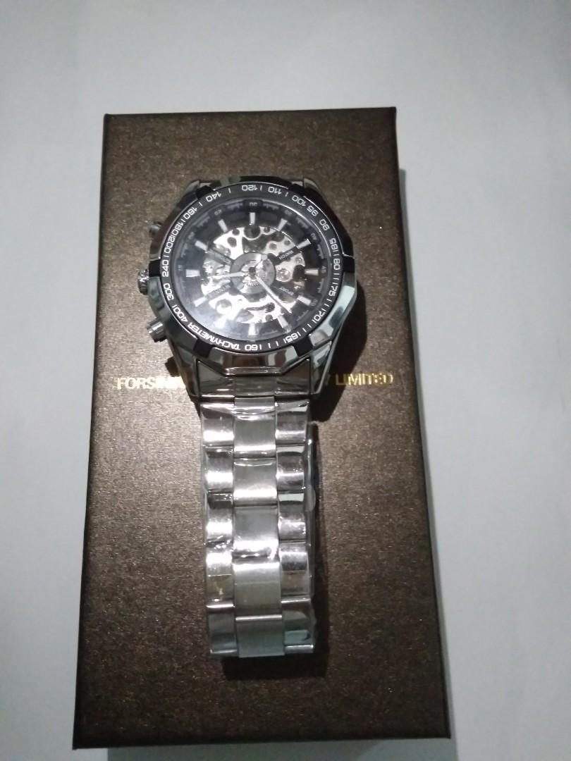 Winner Jam Tangan Pria Mekanik Otomatis Stainless Steel Fesyen Pria Jam Tangan Di Carousell