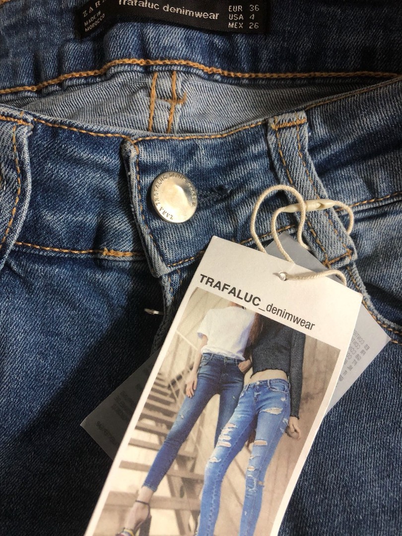 Zara Trafaluc Denimwear ripped skinny 