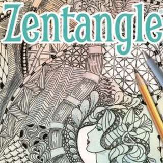 Limited quantity . Zentangle . a book by Jane Marbaix . new copy
