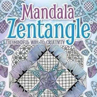Limited quantity . Zentangle Mandala . a book by Jane Marbaix . new copy