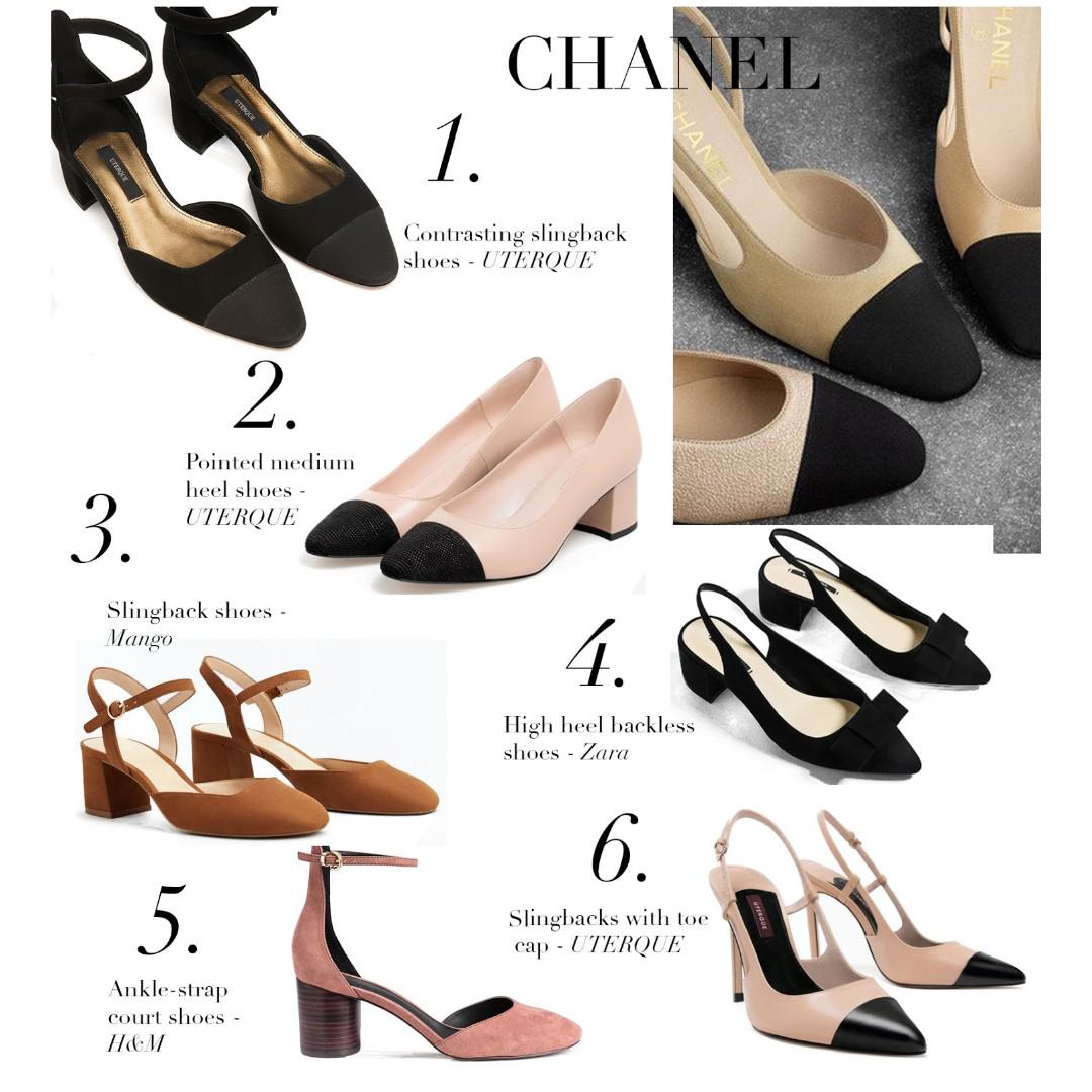 Chanel inspired shoes zara new arrivals