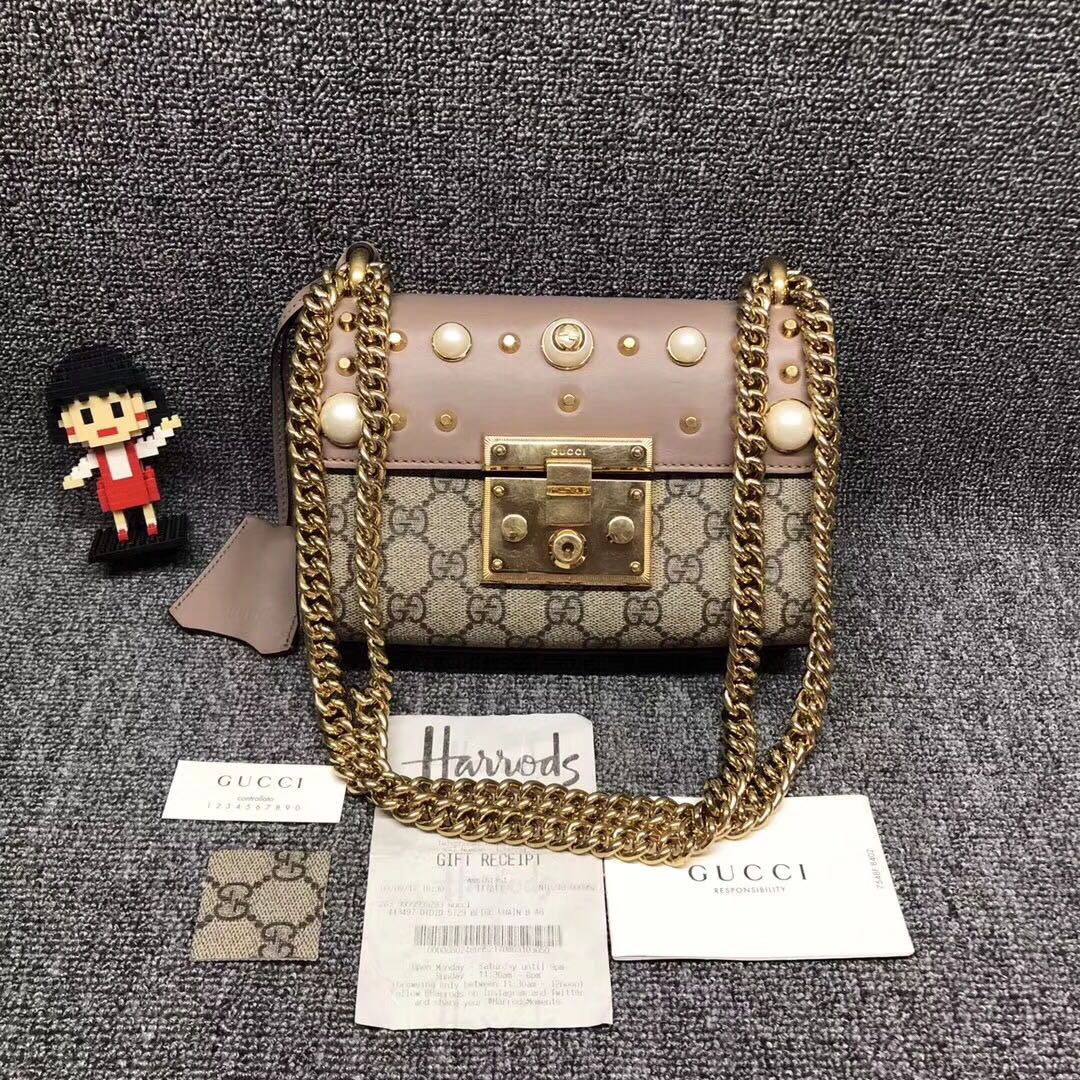 Gucci padlock hotsell pearl bag