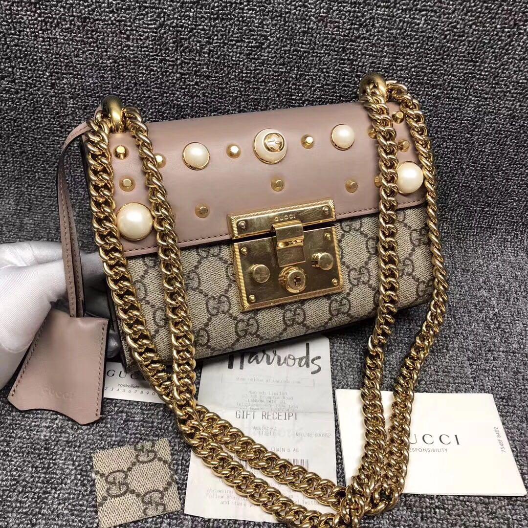 Gucci shop padlock pearl