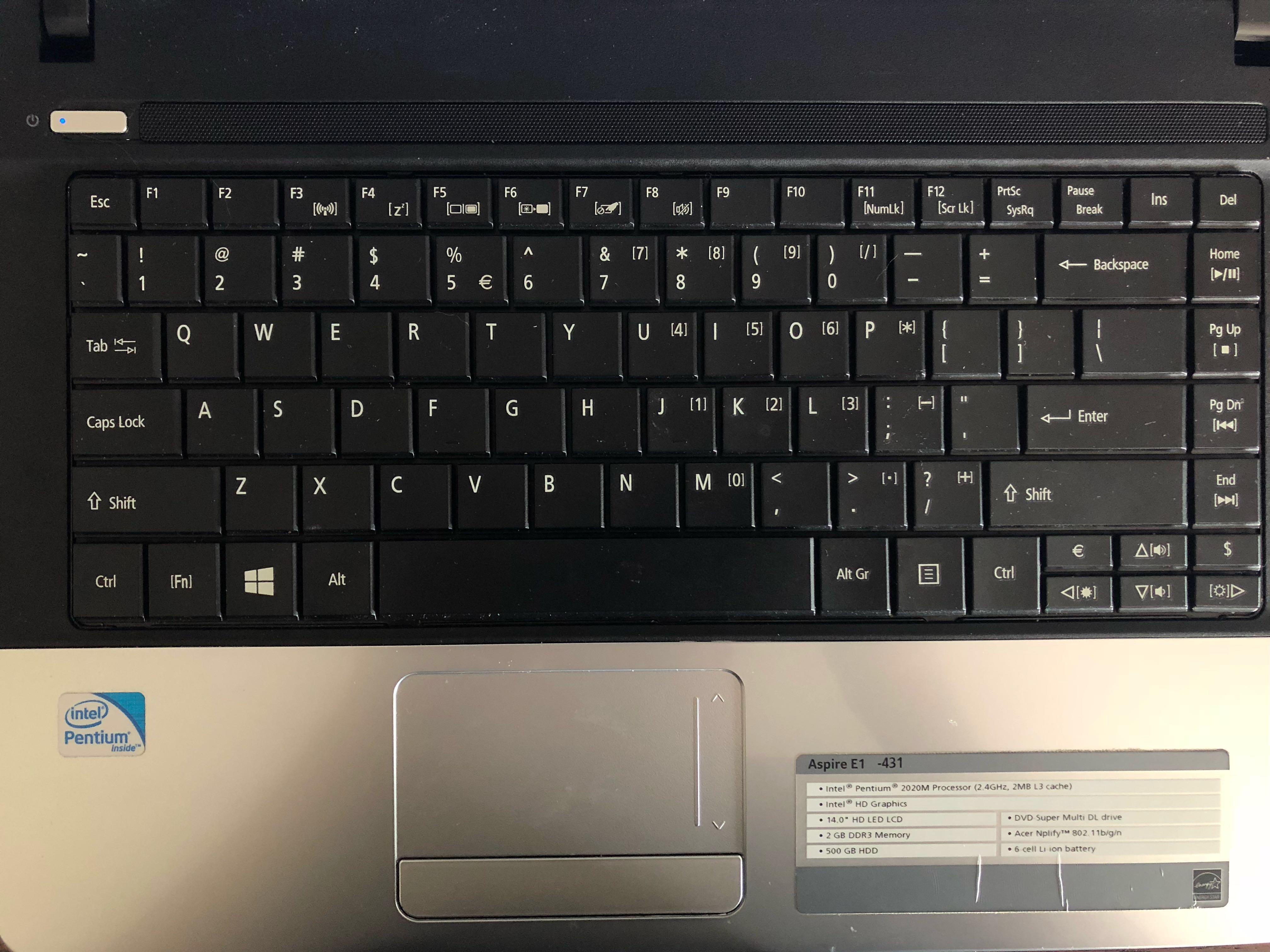 Acer Aspire E1 431 Laptop (Intel Pentium 2020M Processor 2.4GHz 4GB RAM