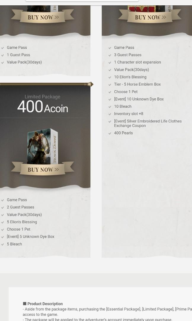 Black Desert Online SEA Account, Video Gaming, Gaming Accessories, Game