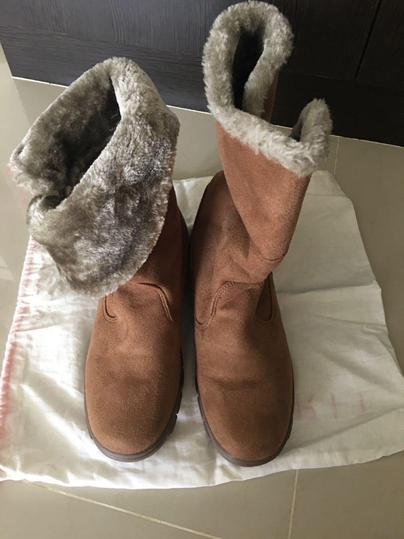 Bn Winter Boots Made In Korea Women S Fashion Shoes On Carousell