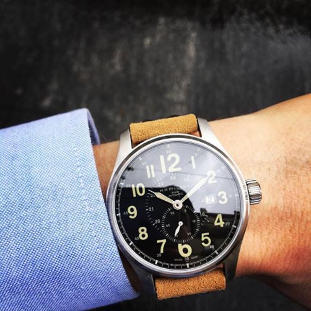 BNIB Hamilton Khaki Field Officer Automatic H70655733 Mens Watch Mobile Phones Gadgets Wearables Smart Watches on Carousell