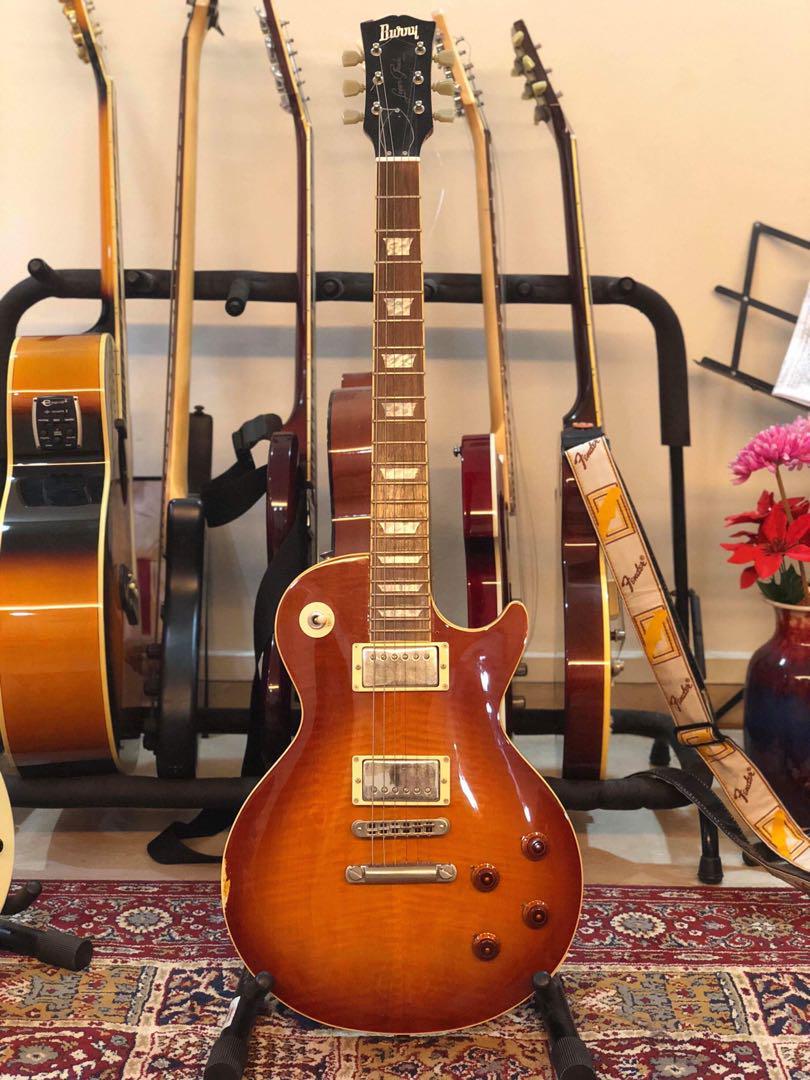 Burny Les Paul Super Grade, Hobbies & Toys, Music & Media, Musical ...