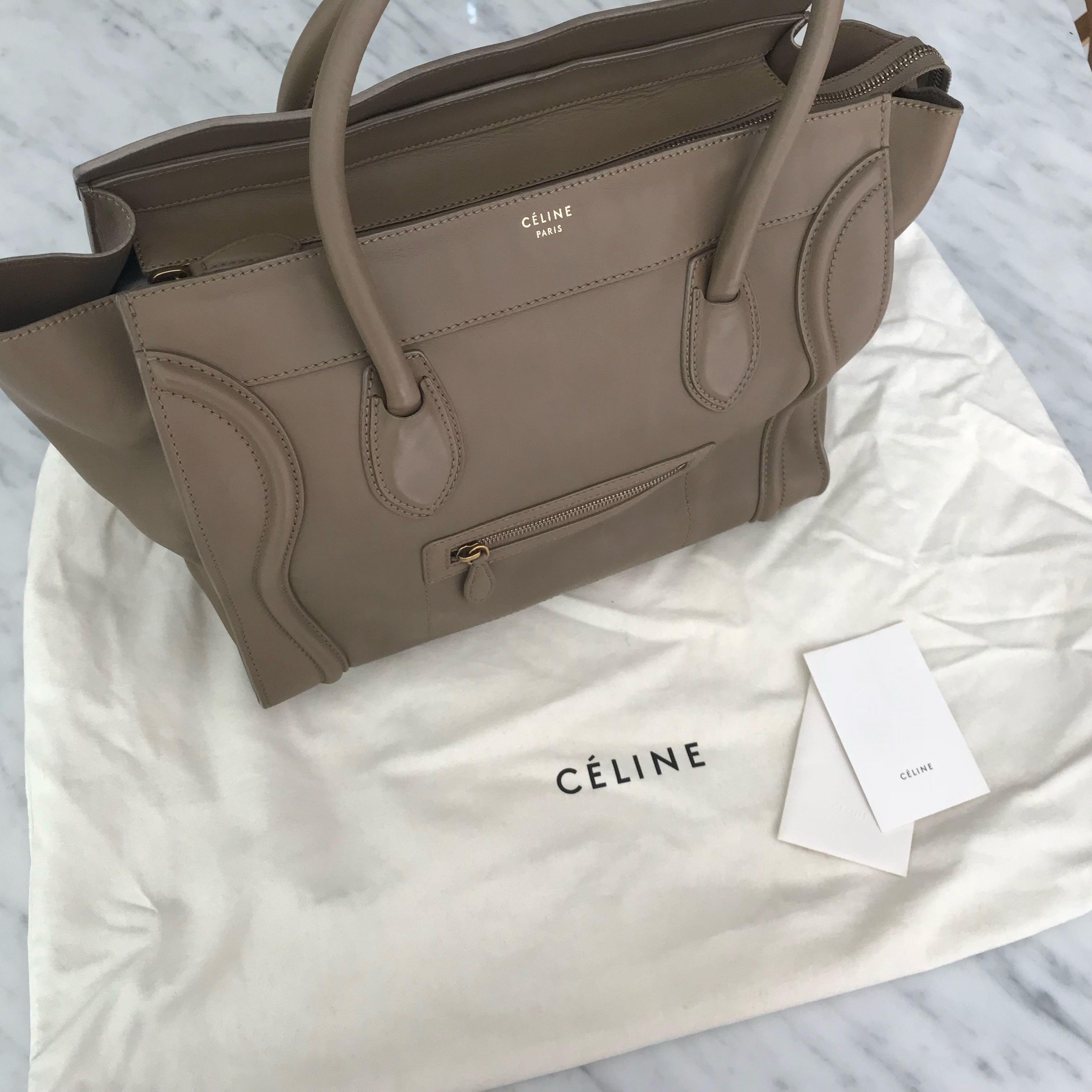 Celine Micro Luggage Tote Bag, Luxury, Bags & Wallets on Carousell