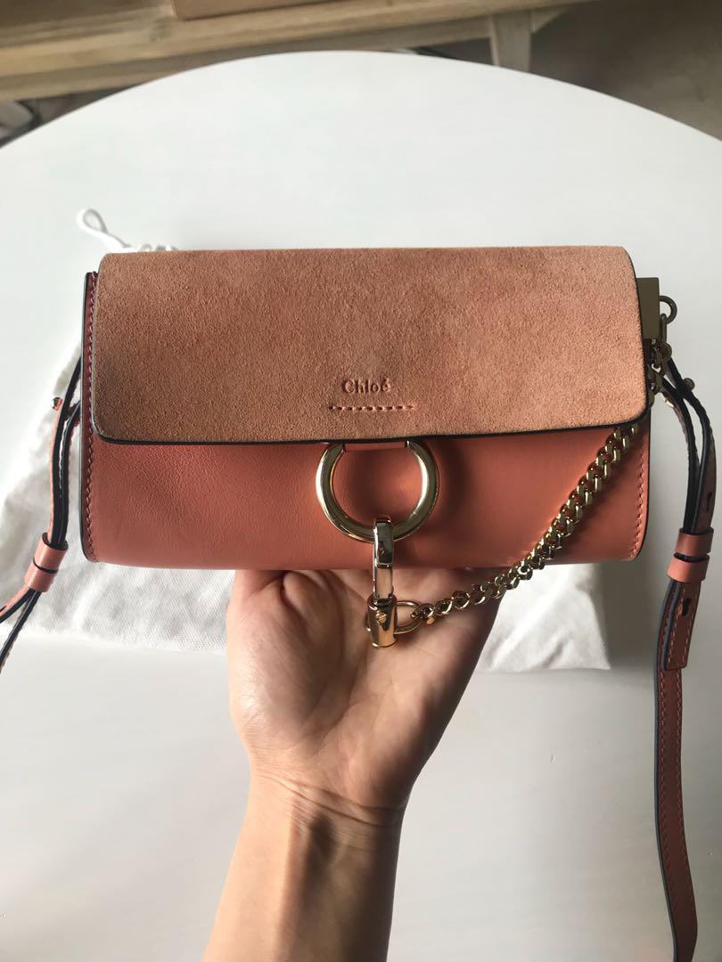 Chloe faye wallet clearance on strap sale