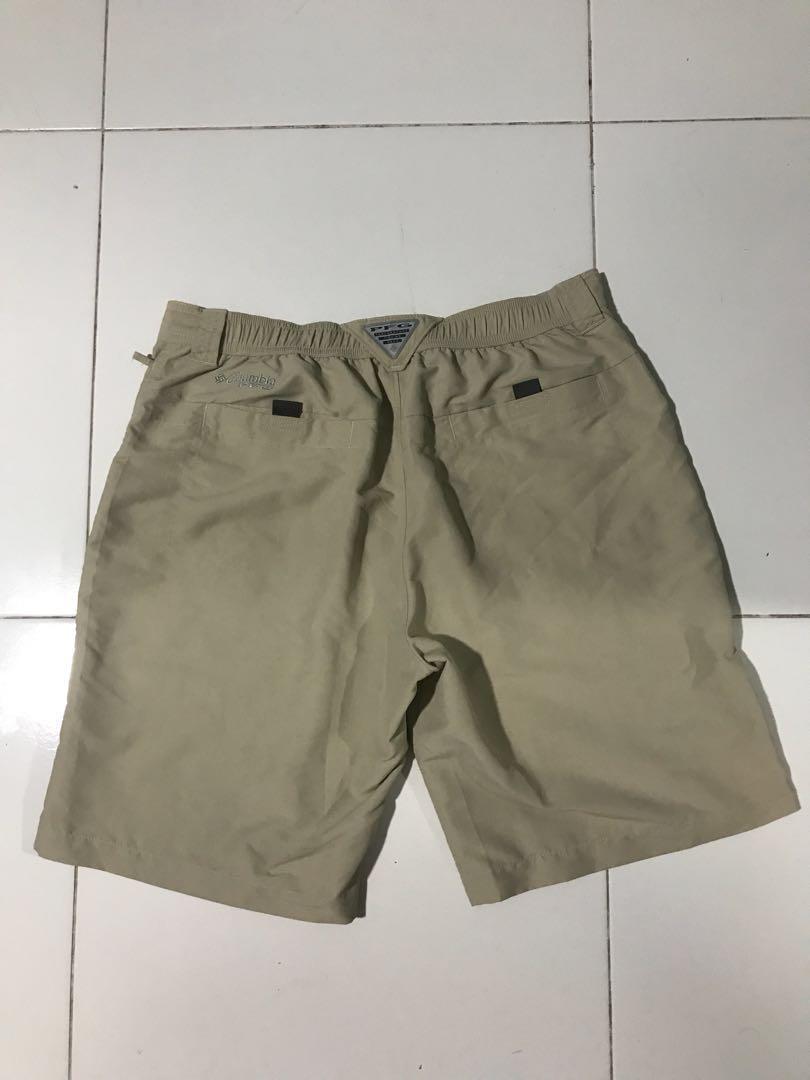 Columbia PFG Shorts Khaki, Men's Fashion, Bottoms, Shorts on Carousell