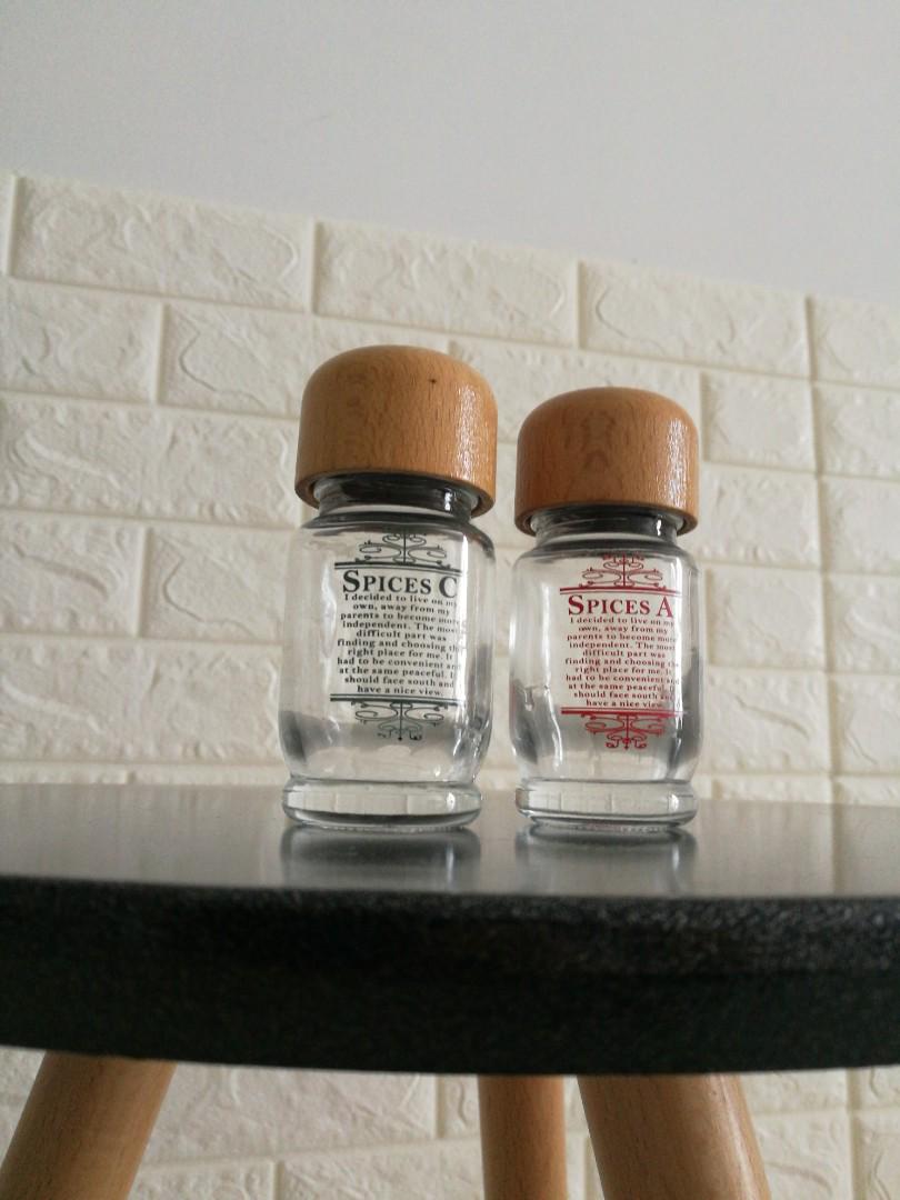 Daiso Spices Jar, Furniture & Home Living, Kitchenware & Tableware