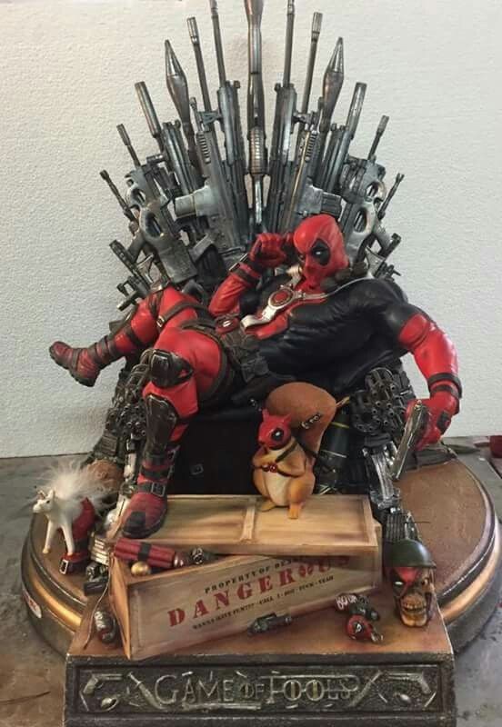 Deadpool Game Of Pool Statue Toys Games Bricks Figurines On Carousell