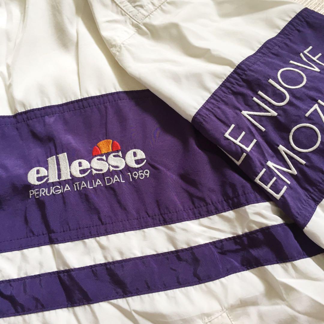 Ellesse Full Zip Side Logo Windbreaker Jacket, Women's Fashion 