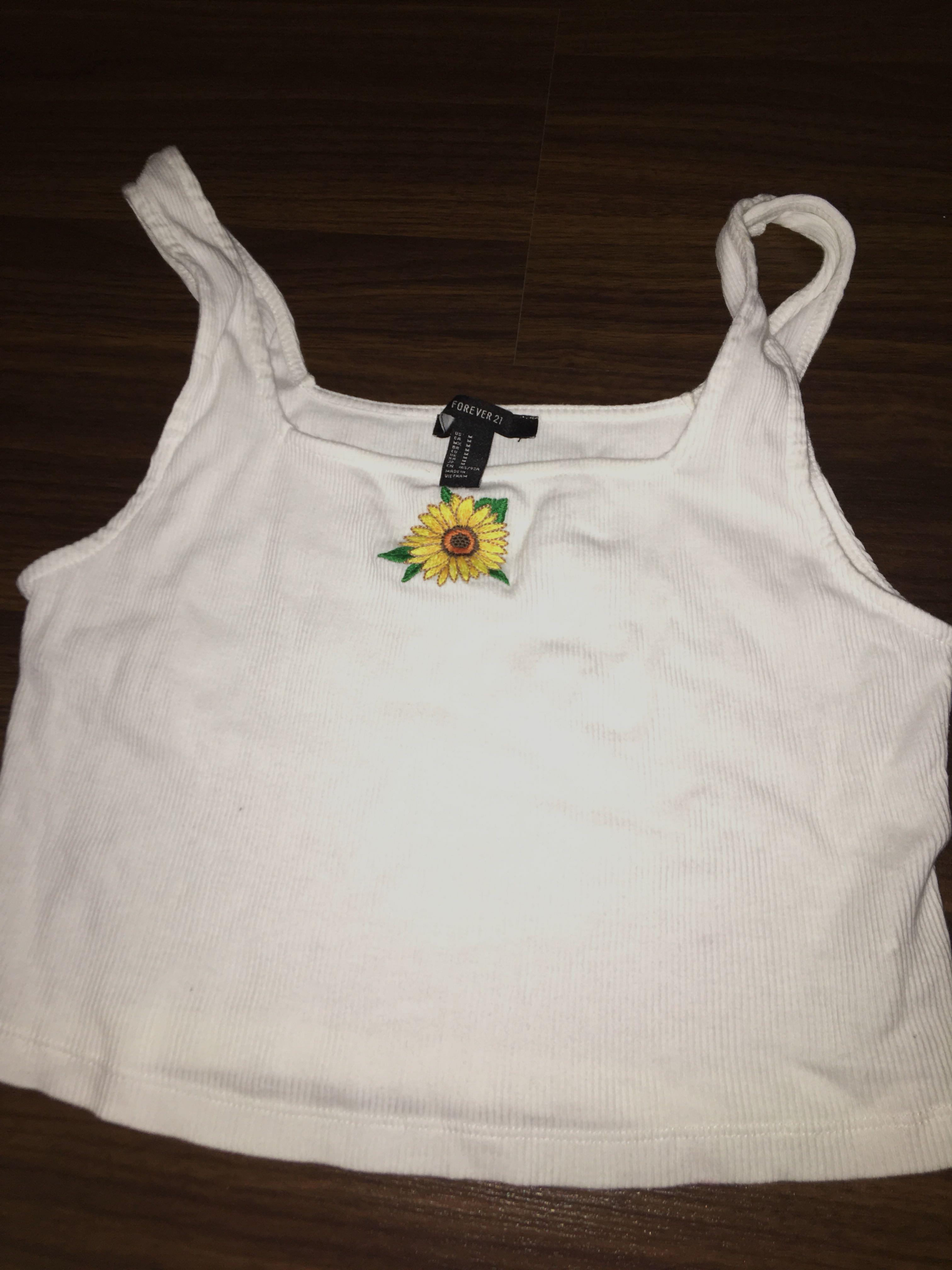 sunflower crop top forever 21