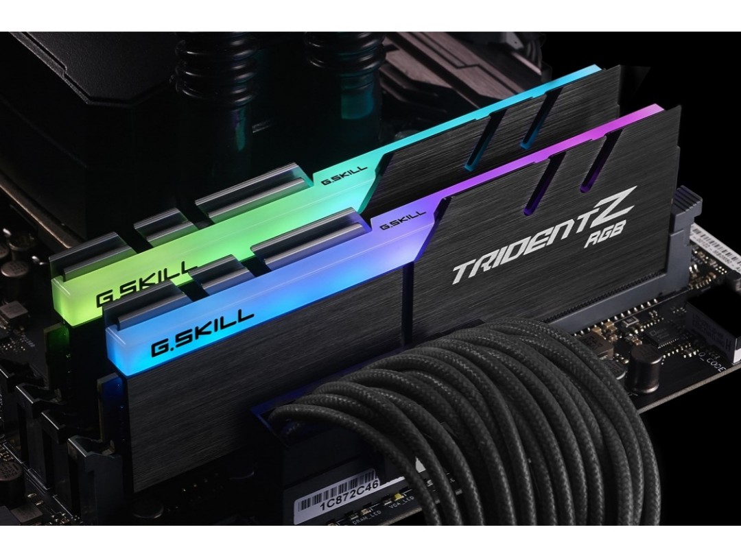 g skill trident z rgb 16gb ddr4 3600mhz c16 f4 3600c16d 16gtzr samsung b die ram amd ryzen compatible