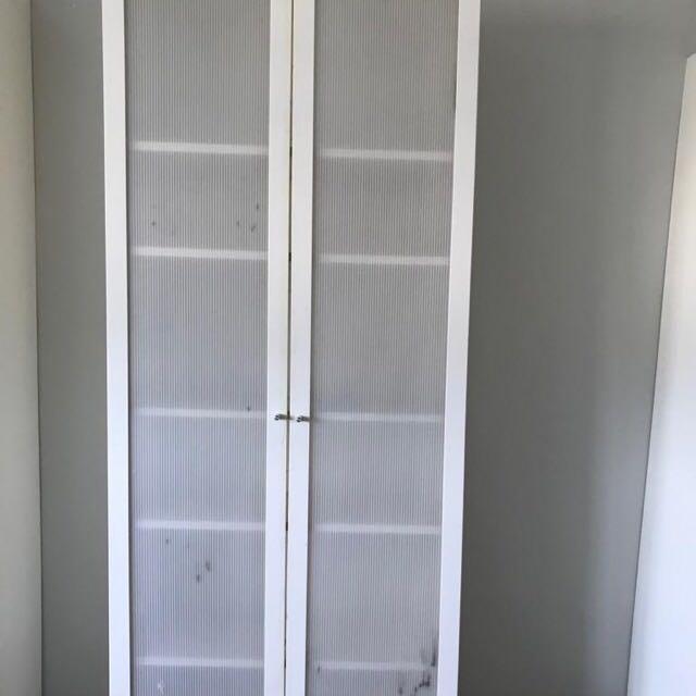 Ikea BILLY series plastic doubledoor shelf, Furniture & Home Living