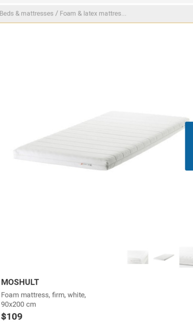 Moshult shop foam mattress