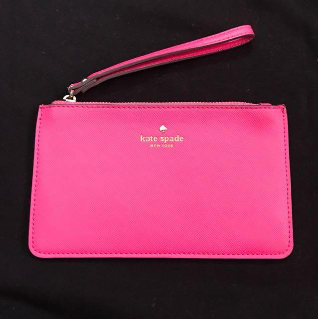 Kate Spade Pink Wristlet, Women's Fashion, Bags & Wallets, Purses & Pouches  on Carousell