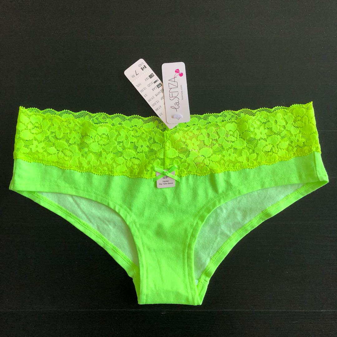 lime green underwear set