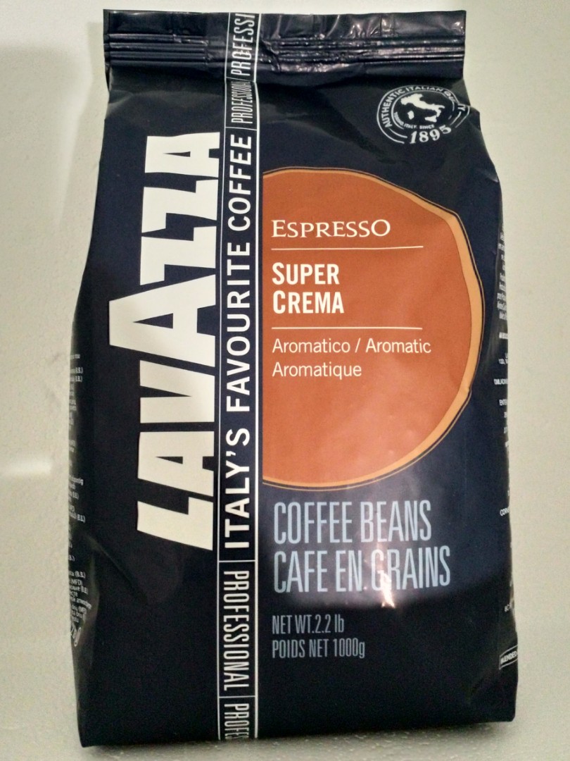 Lavazza Super Crema Coffee Bean, Food & Drinks, Beverages on Carousell