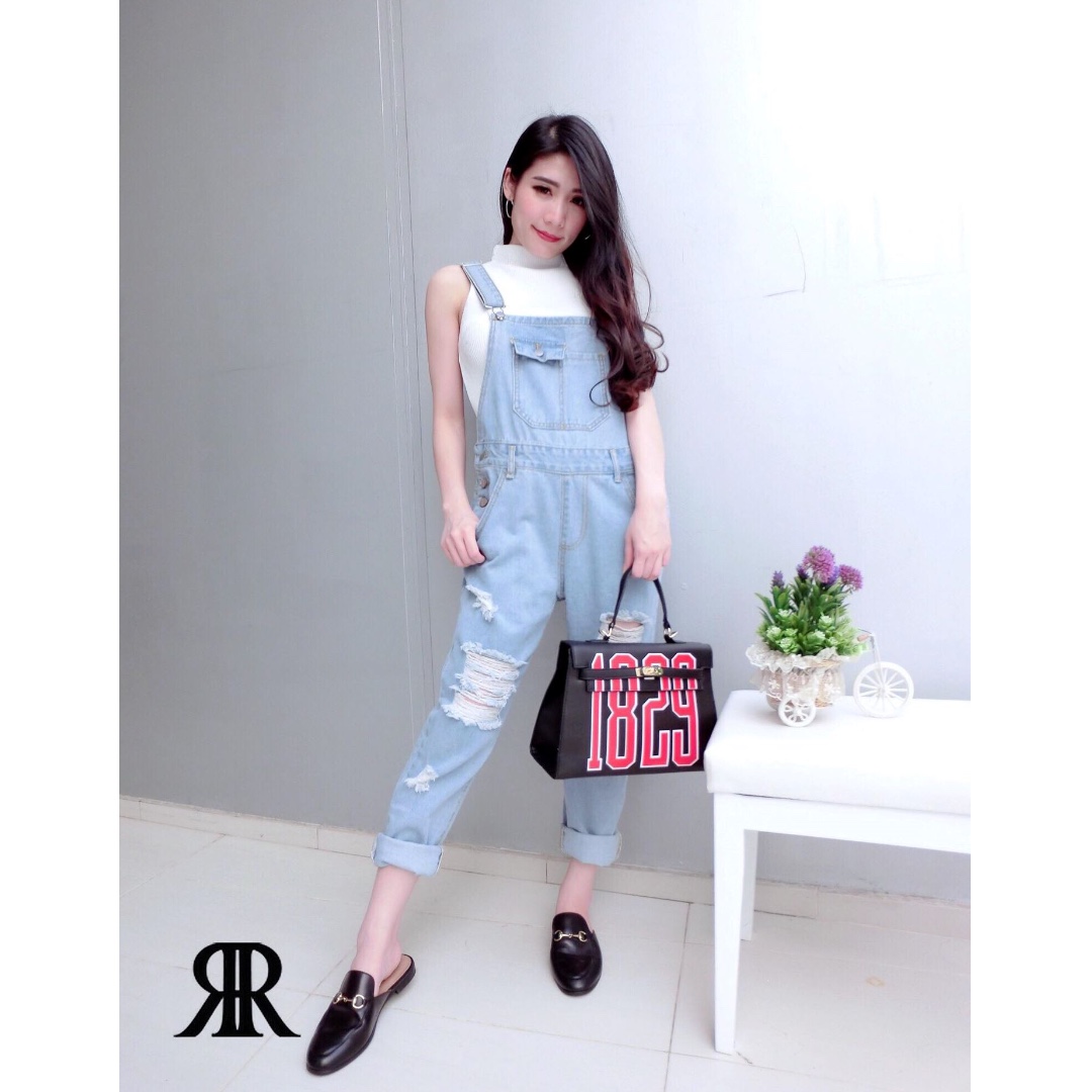 light blue romper jumpsuit