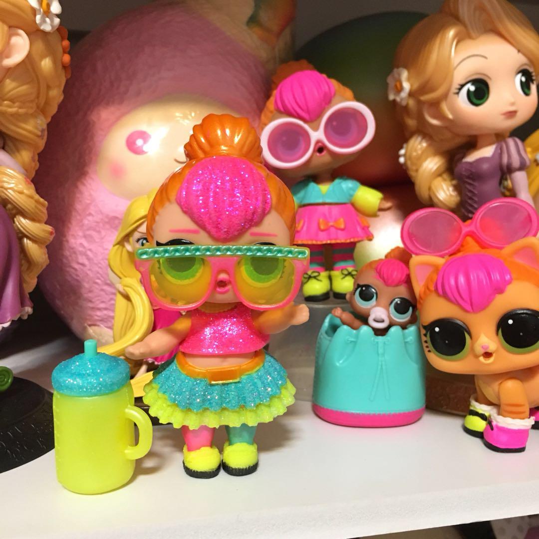 Neon qt lol doll glam glitter sales