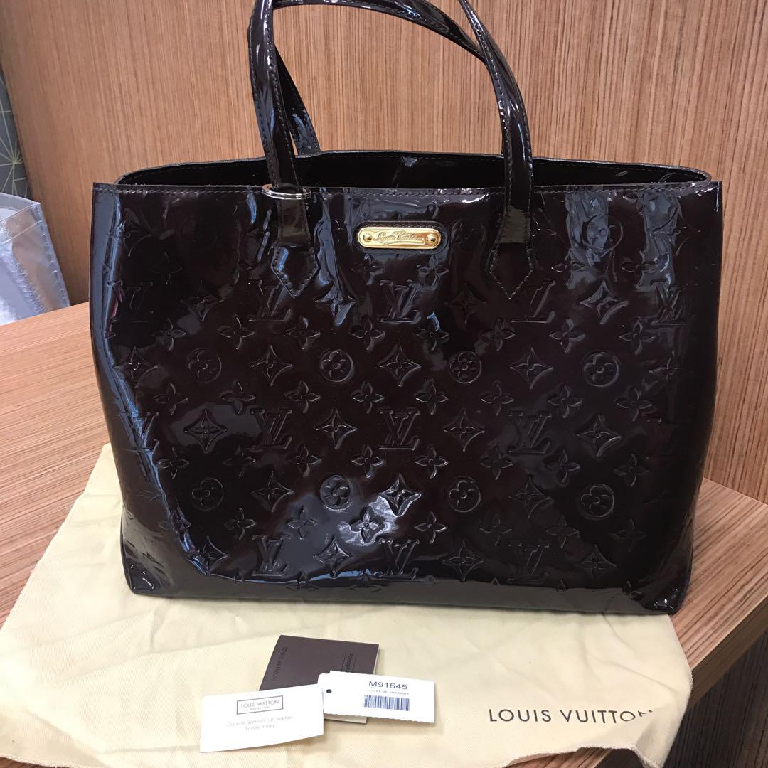 Louis Vuitton Wilshire MM in Amarante , Luxury, Bags & Wallets on Carousell