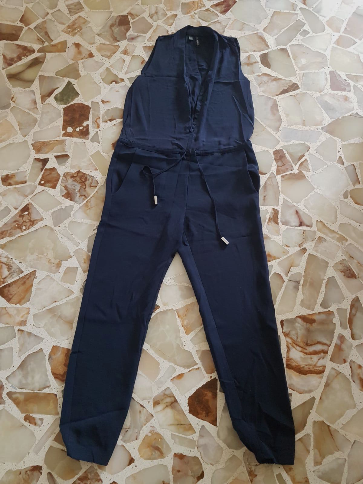 mango jumpsuit navy