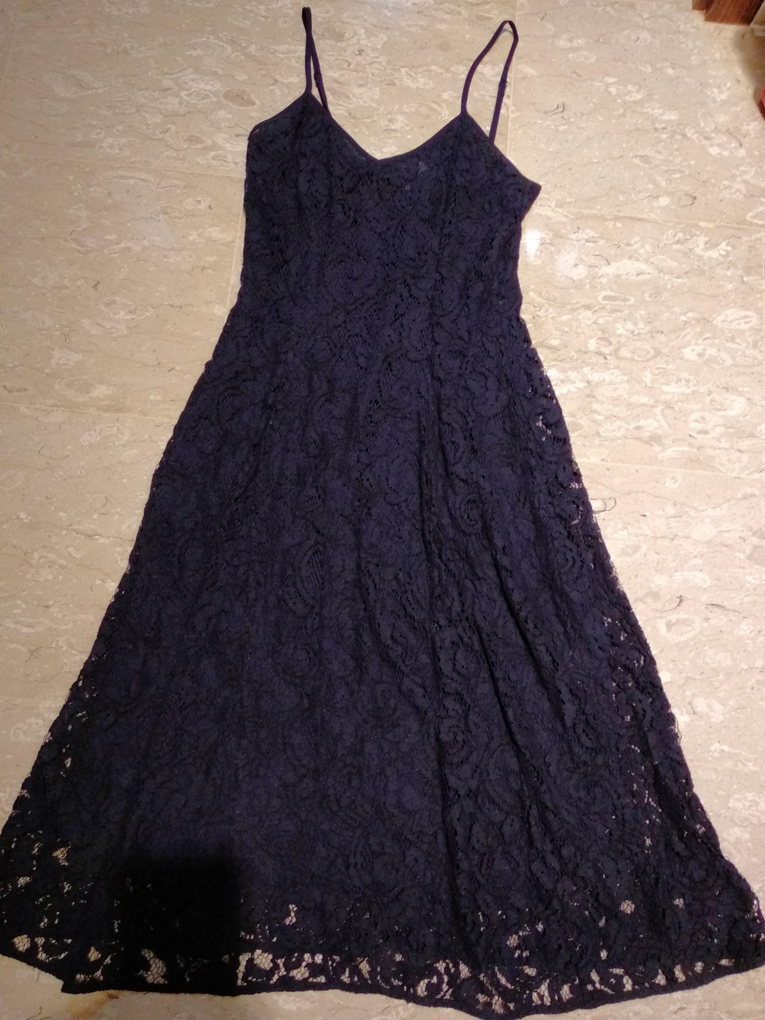 michael kors navy lace dress
