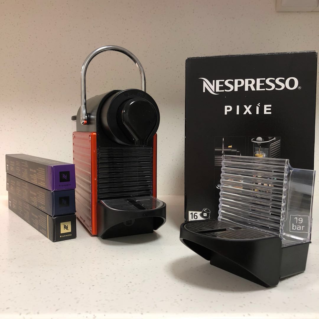 Nespresso Pixie + Capsules, TV & Home Appliances, Kitchen Appliances ...