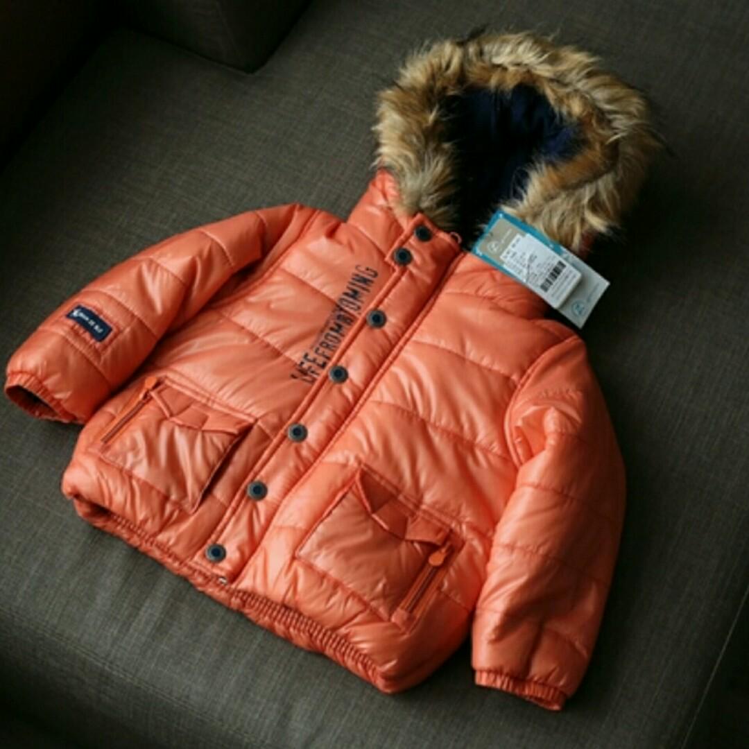 New Boys Warm Padded Orange Winter Jacket Babies Kids Boys Apparel 1 To 3 Years On Carousell