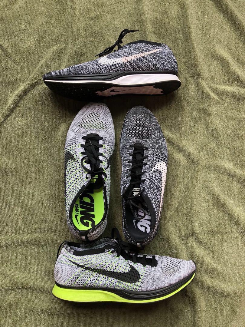 Nike flyknit racers Oreo, Men's Fashion, Footwear, Sneakers on Carousell