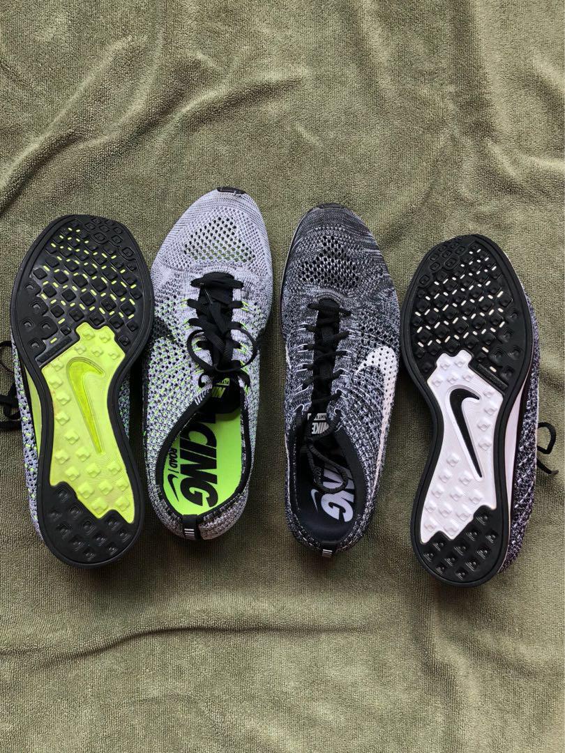 Nike flyknit racers Oreo, Men's Fashion, Footwear, Sneakers on Carousell