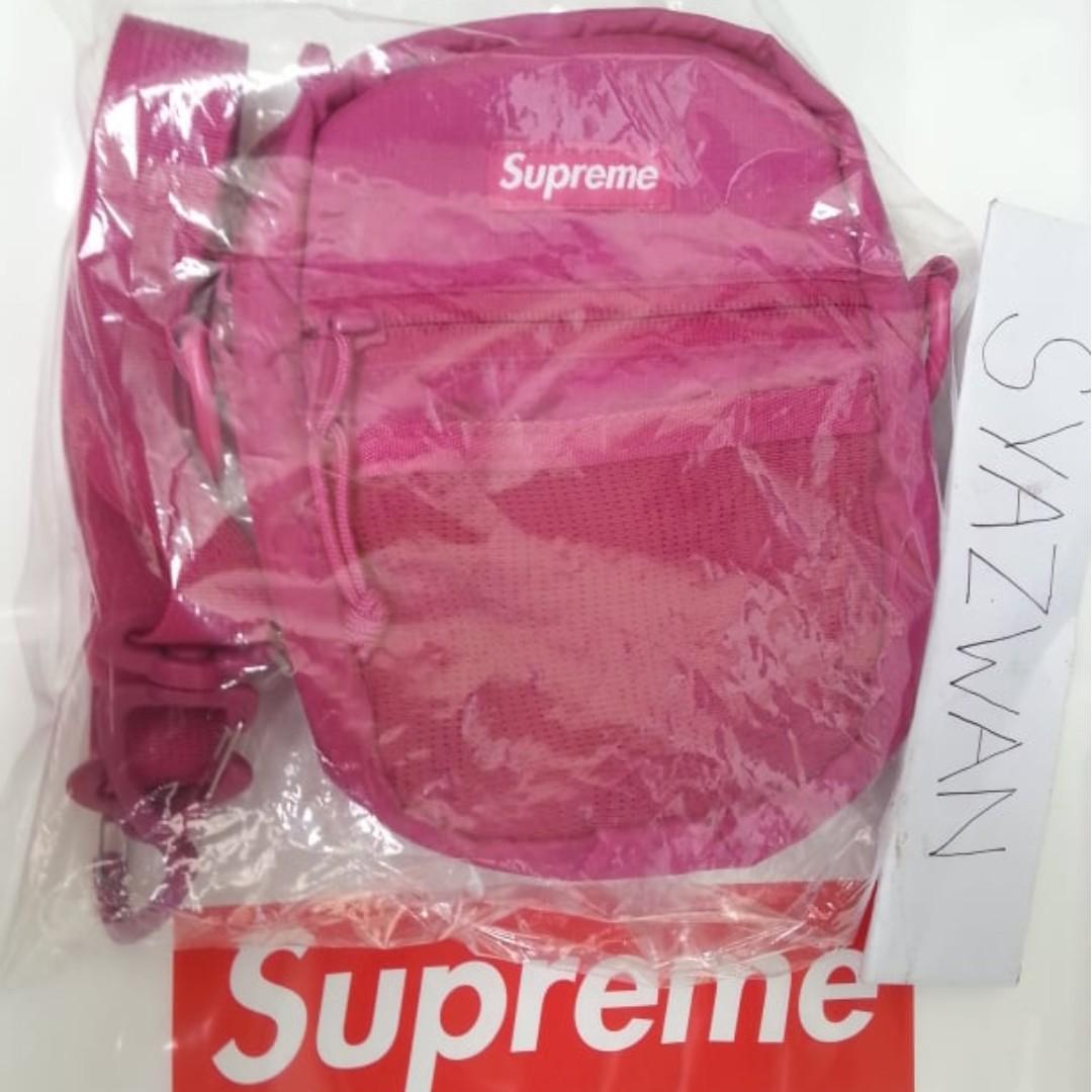Pink supreme shoulder bag shop