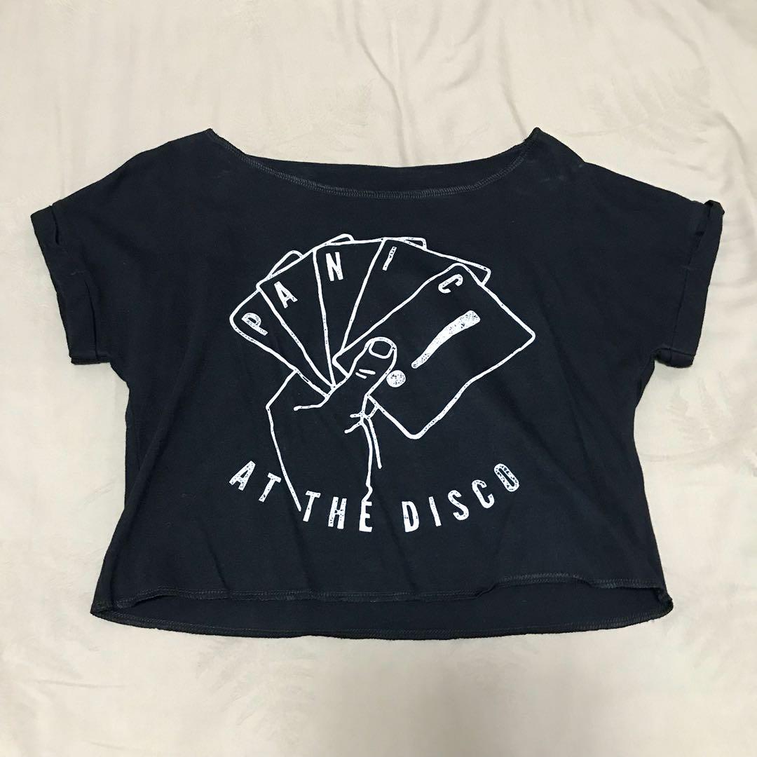 panic at the disco crop top hoodie
